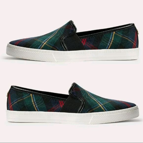 Ralph Lauren Shoes - Ralph Lauren Women's JINNY Madras Plaid LRL Slip-On Sneakers